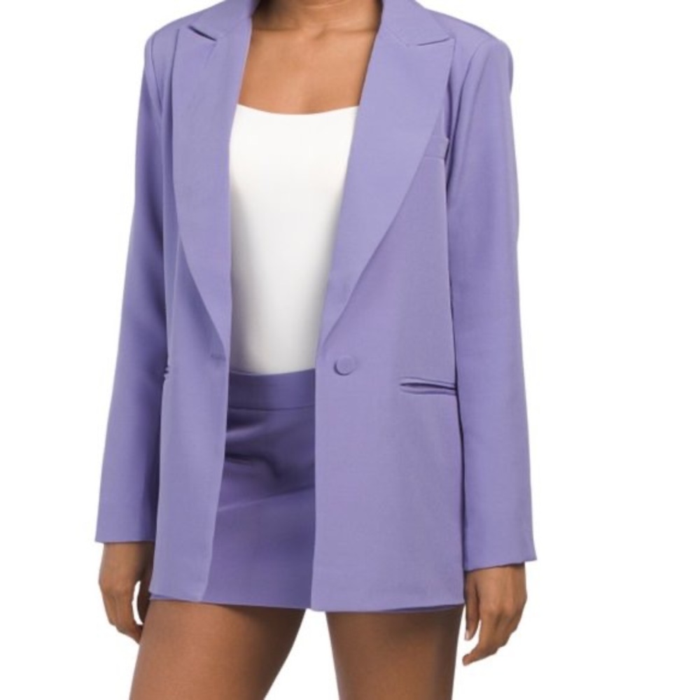 REVOLVE Lavender Blazer and Skirt Set